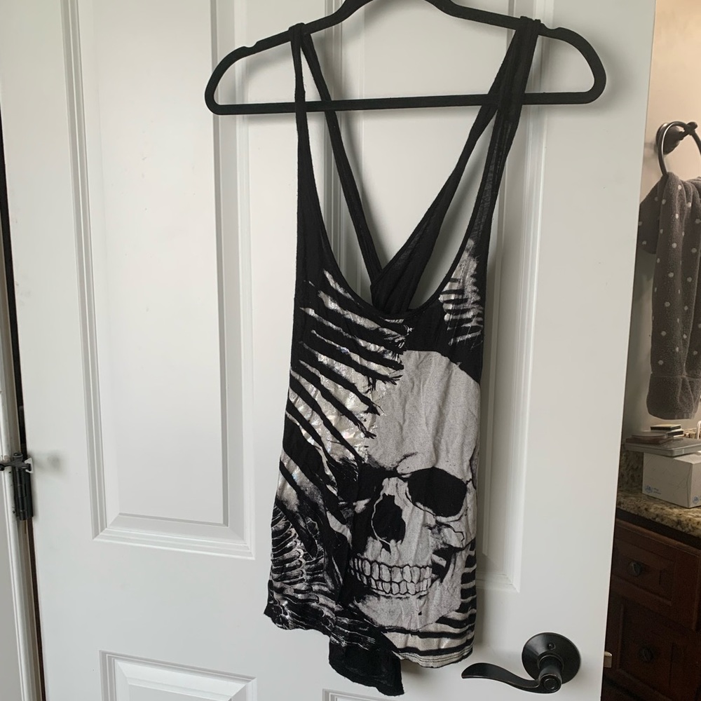 Skull Tank Top by Teenage Runaway
